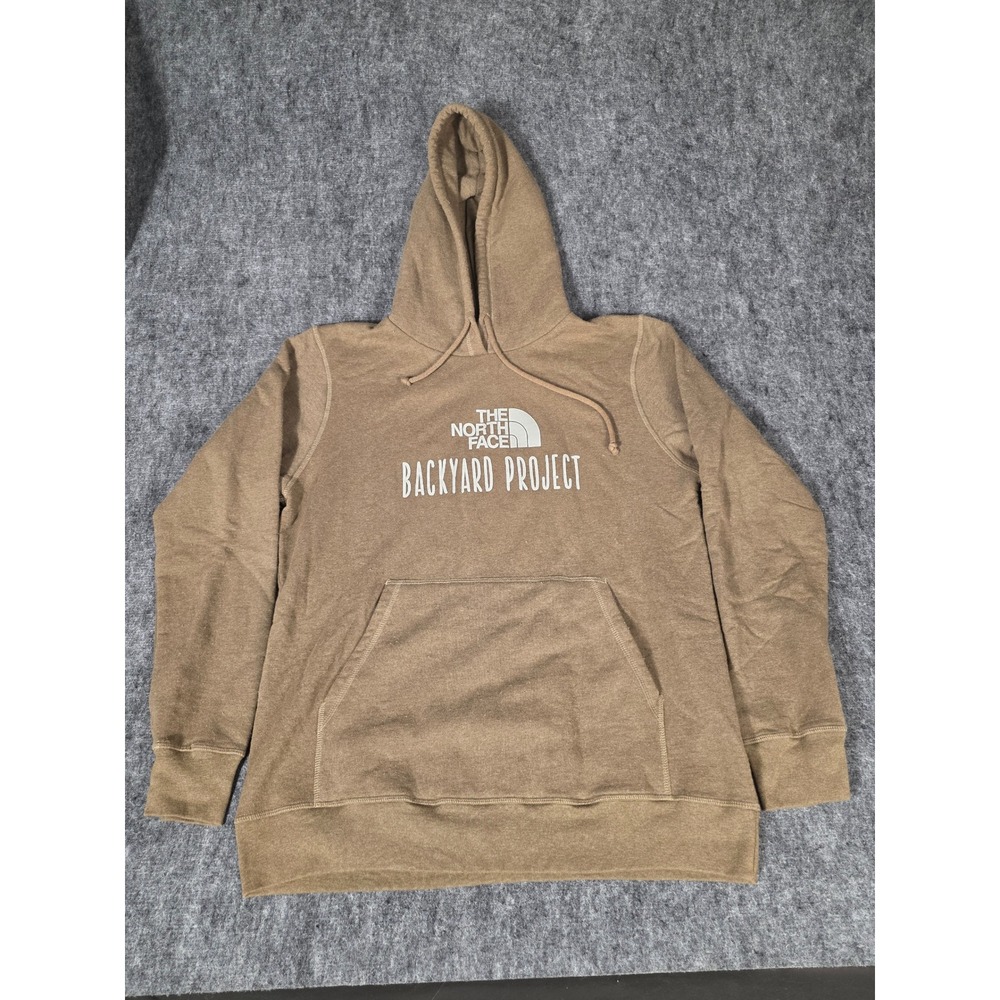 The North Face Hoodie L Brown Backyard Project Pullover Sweatshirt USA Made